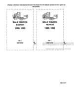 Photo 4 - New Holland 1089 1095 Repair Manual Bale Wagon 86614938