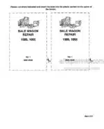 Photo 4 - New Holland 1089 1095 Repair Manual Bale Wagon 86614938