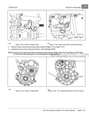 Photo 6 - New Holland 115 Rustler Service Manual Vehicle CLC103700630