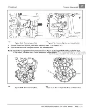 Photo 1 - New Holland 115 Rustler Service Manual Vehicle CLC103700630