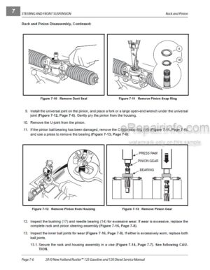Photo 5 - New Holland 120 125 Rustler Service Manual Vehicle CLC103700628