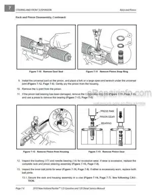 Photo 10 - New Holland 120 125 Rustler Service Manual Vehicle CLC103700628