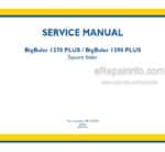 Photo 4 - New Holland 1270 1290 BigBaler Plus Service Manual Square Baler 48123740