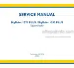 Photo 4 - New Holland 1270 1290 BigBaler Plus Service Manual Square Baler 48123740