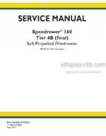 Photo 4 - New Holland 160 Speedrower Tier 4B Final Service Manual Self-Propelled Windrower 48126542