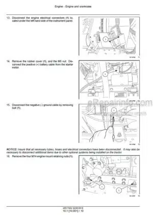 Photo 8 - New Holland B100C B100CLR B100CTC B110C B110CTC B115C Service Manual Backhoe Loader 84568042A