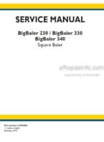 Photo 4 - New Holland 230 330 340 BigBaler Service Manual Square Baler 47969453
