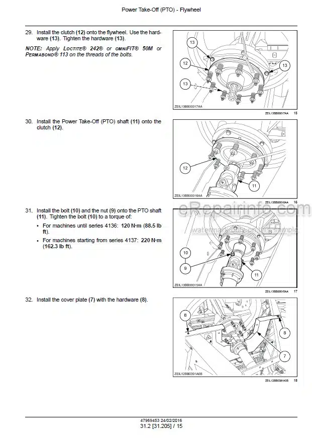 Photo 1 - New Holland 230 330 340 BigBaler Service Manual Square Baler 47969453