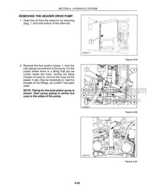 Photo 3 - New Holland 2450 2550 Repair Manual Windrower 86575157