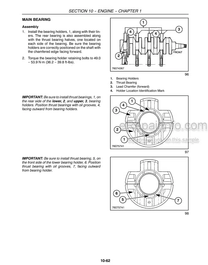 Photo 1 - New Holland 3040 3045 3050 CVT Boomer Service Manual Tractor 84126849