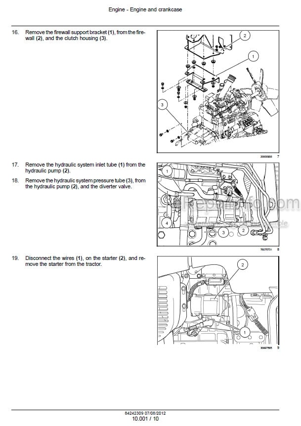 Photo 1 - New Holland 3040 3045 3050 Boomer Service Manual Tractor 84242309