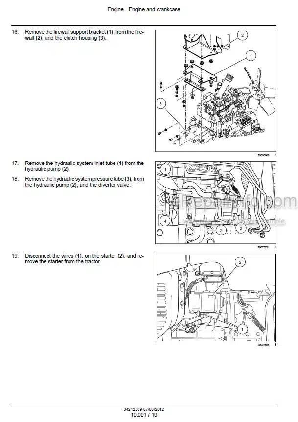 Photo 1 - New Holland 3040 3045 3050 Boomer Service Manual Tractor 84242309
