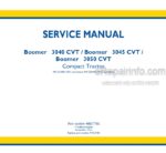 Photo 5 - New Holland 3040 CVT 3045 CVT 3050 CVT Boomer Service Manual Tractor 48017760