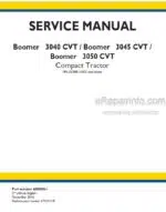 Photo 4 - New Holland 3040 CVT 3045 CVT 3050 CVT Boomer Service Manual Tractor 48080061