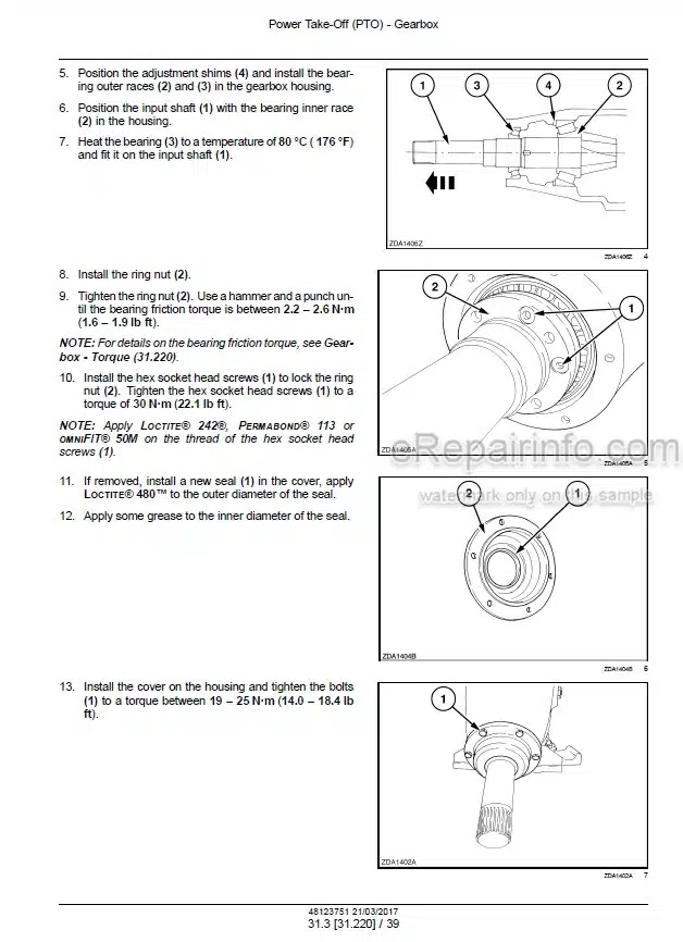 Photo 1 - New Holland 340 BigBaler Plus Service Manual Square Baler 48123751
