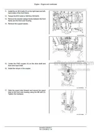 Photo 14 - New Holland 35 40 Workmaster Tier 4B Final Service Manual Compact Tractor 48144024