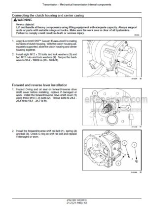 Photo 1 - New Holland 41 47 Boomer Tier 4B Final Service Manual Compact Tractor 47941902