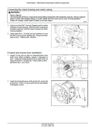 Photo 7 - New Holland D85B D95B Tier 3 Repair Manual Crawler Dozer 87728447NA