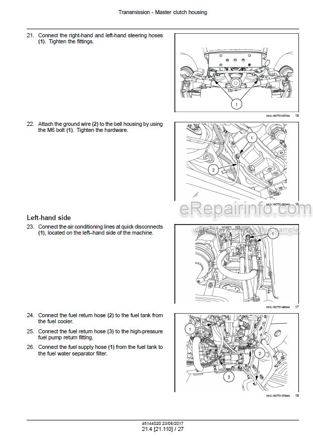 Photo 1 - New Holland 45 50 55 Boomer Tier 4B Final Service Manual Compact Tractor 48144020