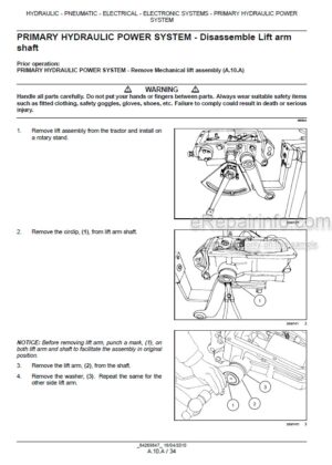 Photo 5 - New Holland 45 55 Workmaster Service Manual Tractor 84269847