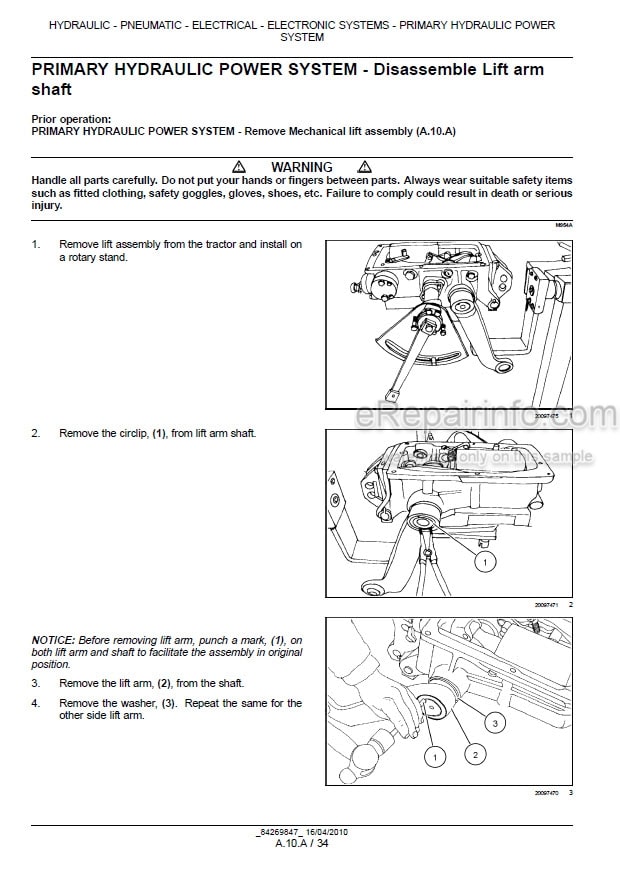 Photo 1 - New Holland 45 55 Workmaster Service Manual Tractor 84269847