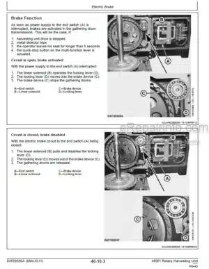 Photo 1 - New Holland 480FI Service Manual Row Independet Corn Head 84539588A