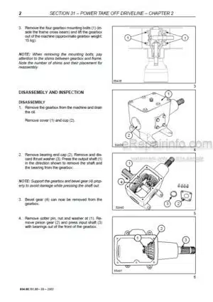 Photo 7 - New Holland CR920 CR940 CR960 CR970 CR980 Repair Manual Combine 6046497100