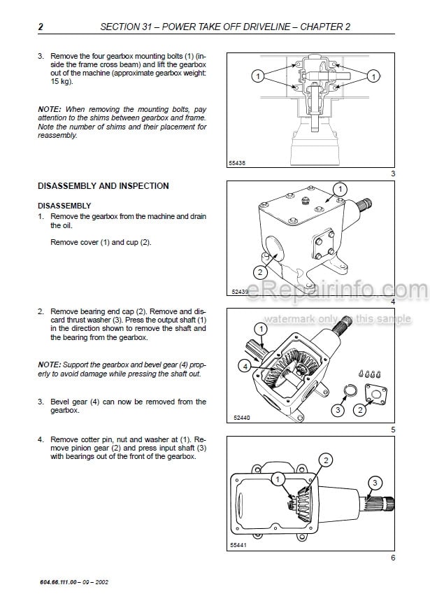 Photo 1 - New Holland 544 548 Repair Manual Round Baler 6046611100