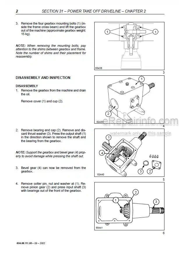 Photo 1 - New Holland 544 548 Repair Manual Round Baler 6046611100