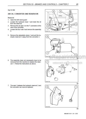 Photo 9 - New Holland 548 Repair Manual Supplement Baler Wrapper Combi 6046611101