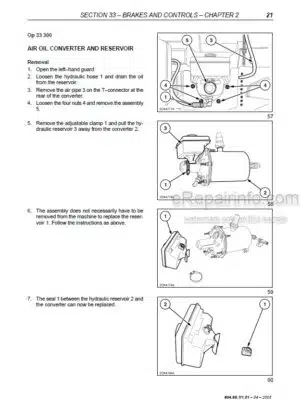 Photo 11 - New Holland 548 Repair Manual Supplement Baler Wrapper Combi 6046611101