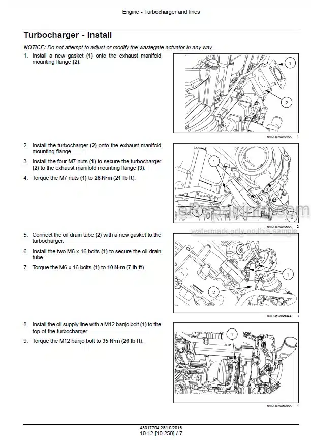 Photo 1 - New Holland 54D CVT Boomer Tier 4B Final Service Manual Compact Tractor 48017704