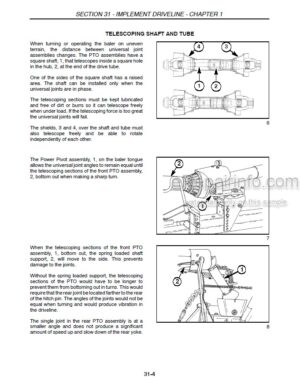 Photo 12 - New Holland 565 570 575 580 Repair Manual Square Baler 86641879