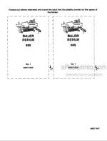 Photo 4 - New Holland 585 Service Manual Baler 86571636