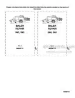 Photo 5 - New Holland 590 595 Repair Manual Baler 86598715
