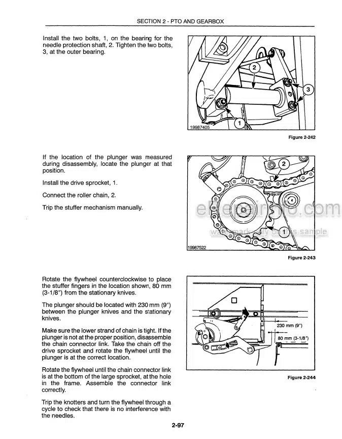 Photo 1 - New Holland 590 595 Repair Manual Baler 86598715