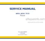 Photo 4 - New Holland 6010 6510 7510 Service Manual Tractor 47969433
