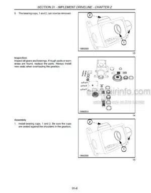 Photo 1 - New Holland 638 648 658 678 688 Repair Manual Round Baler 87012726