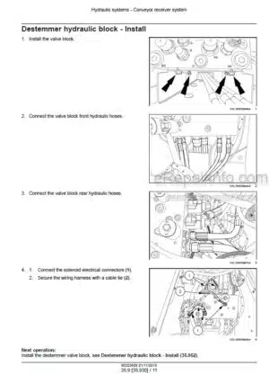 Photo 1 - New Holland 7030L Service Manual Grape Harvester