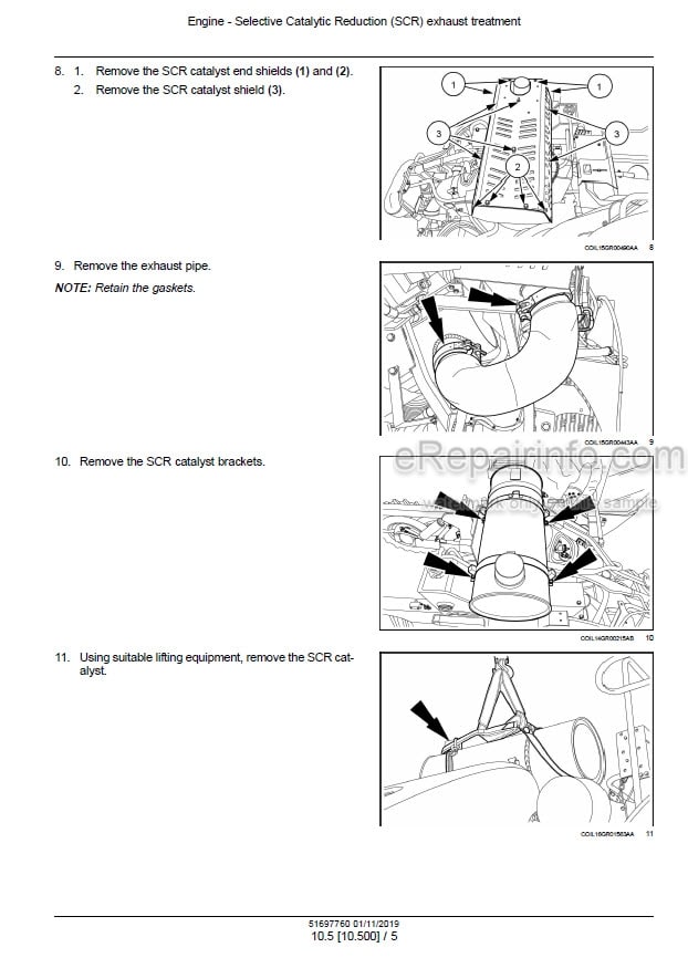 Photo 1 - New Holland 7030M 8030L Service Manual Grape Harvester