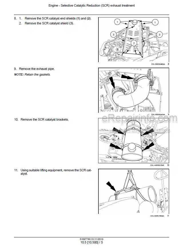 Photo 1 - New Holland 7030M 8030L Service Manual Grape Harvester