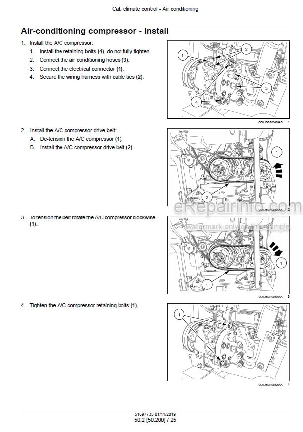 Photo 1 - New Holland 7030M 8030L Service Manual Grape Harvester 51697735