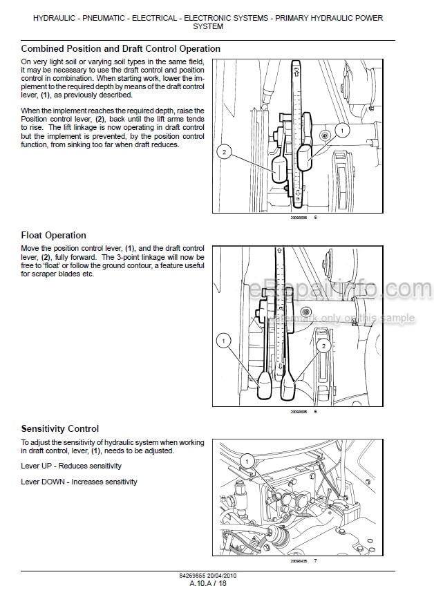Photo 1 - New Holland 75 Workmaster Service Manual Tractor 84269855
