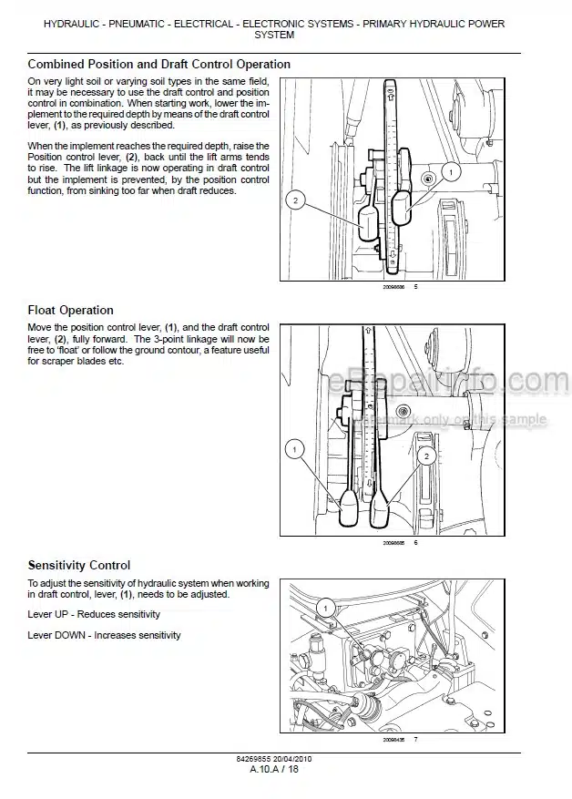Photo 1 - New Holland 75 Workmaster Service Manual Tractor 84269855
