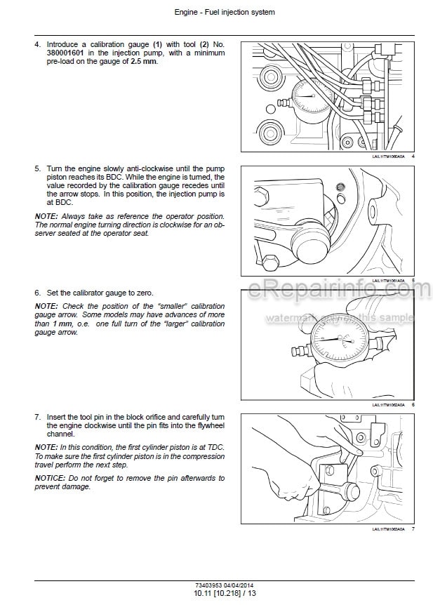 Photo 1 - New Holland 7630 8030 Service Manual Tractor 73403953