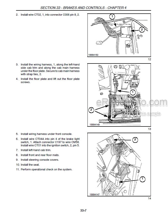 Photo 1 - New Holland 8670 8770 8870 8670A 8770A 8870A 8970A Repair Manual Tractor 87018722