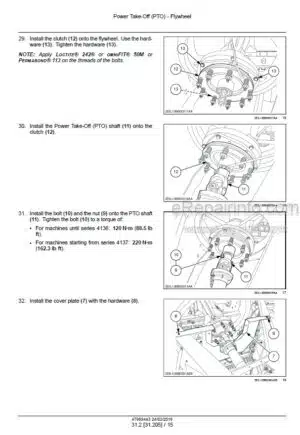 Photo 2 - New Holland 870 890 1270 1290 BigBaler Service Manual Square Baler 47969443