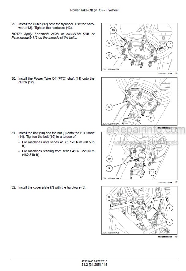 Photo 1 - New Holland 870 890 1270 1290 BigBaler Service Manual Square Baler 47969443