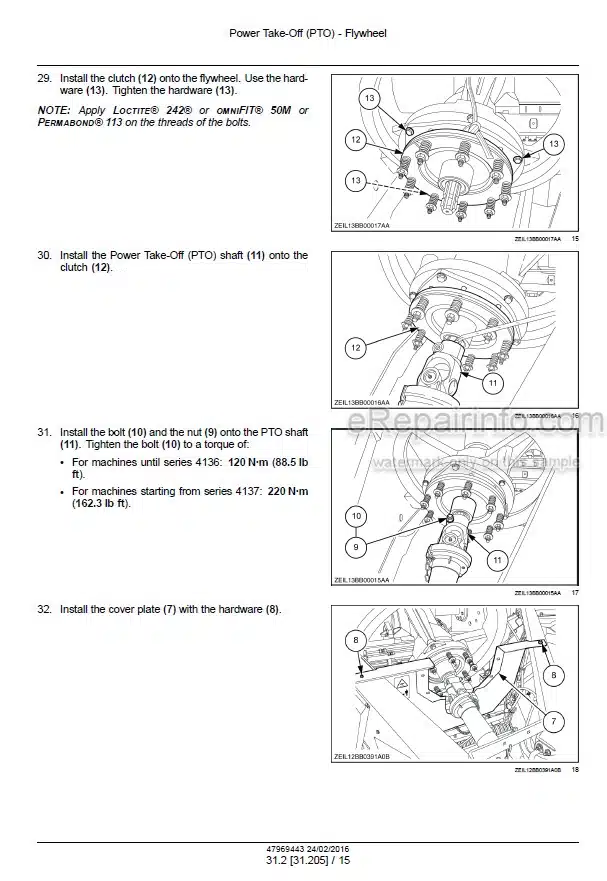 Photo 1 - New Holland 870 890 1270 1290 BigBaler Service Manual Square Baler 47969443