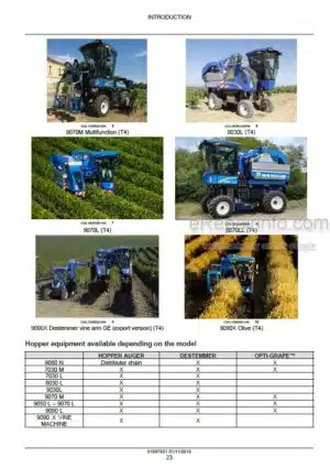 Photo 7 - New Holland 9050L  9050LL 9070L 9070LL 9070M 9090L High 9090LL  Service Manual Grape Harvester 51697894